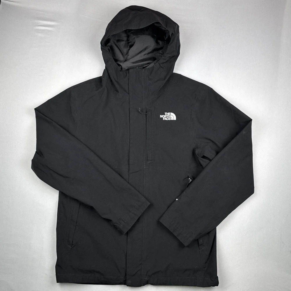 North Face Active Stretch Rain Shell Dryvent Waterproof Hoodie Jacket Black